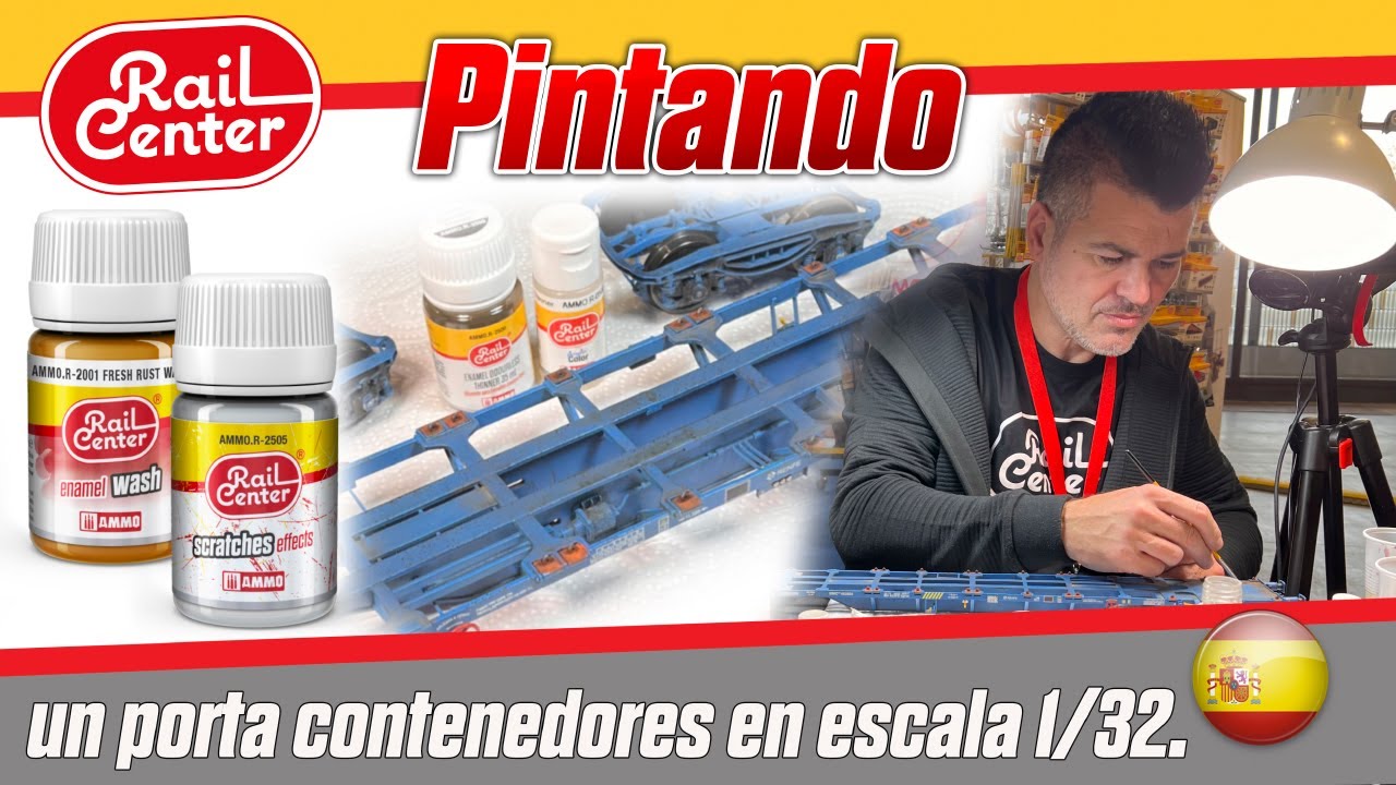 Pintando un porta contenedores en escala 1/32 / Painting a 1/32 Scale Container Carrier