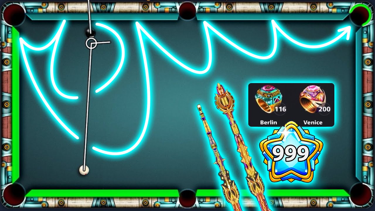 200 Venice Rings & Level 999 Magical Kiss Shot Archangel CUE Level MAX - 8 Ball Pool - GamingWithK