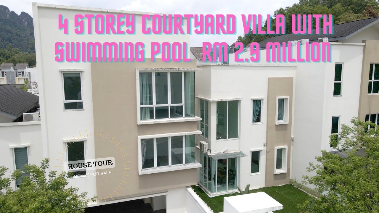 HOUSETOUR 18 I 4 STOREY COURTYARD VILLA WITH SWIMMING POOL RM 2.9 MILLION AT MELAWATI