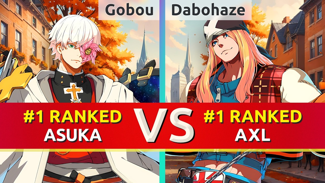 GGST ▰ Gobou (#1 Ranked Asuka) vs Dabohaze (#1 Ranked Axl). High Level Gameplay