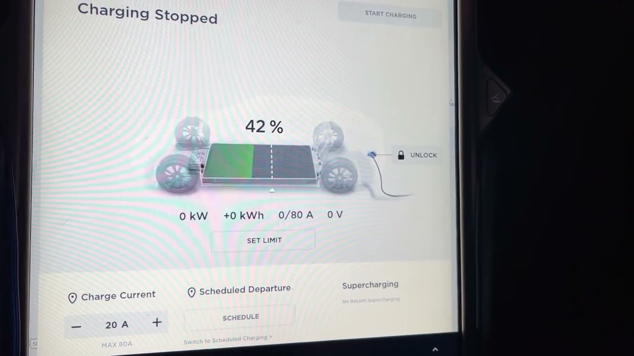 How to charge a Tesla and modify the charge limit and charge rate