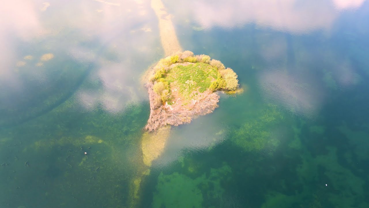 Cotswold water park by drone