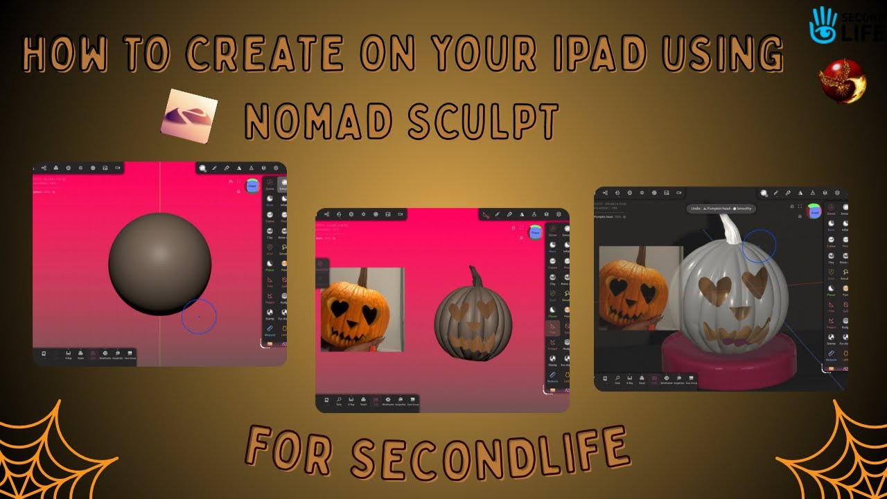 How To Create on Your iPad Using Nomad Sculpt For SecondLife PT.1
