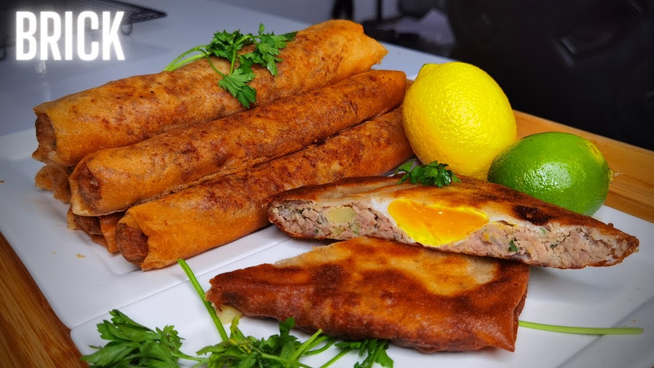 RECETTE BRICK ou BOUREK VIANDE HACHEE ET OEUF -- ANNABI STYLE