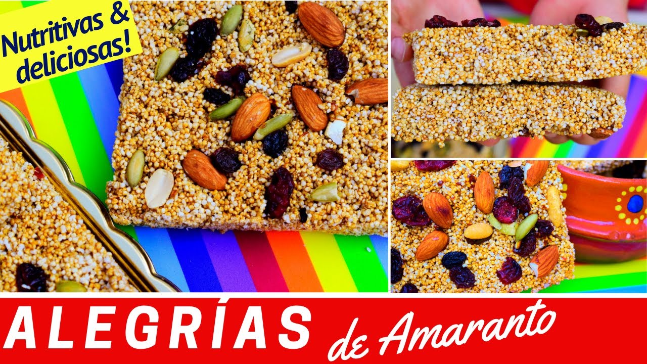 ALEGRÍAS de AMARANTO NUTRITIVAS y DELICIOSAS!!  para consumo o NEGOCIO!/DULCE HOGAR