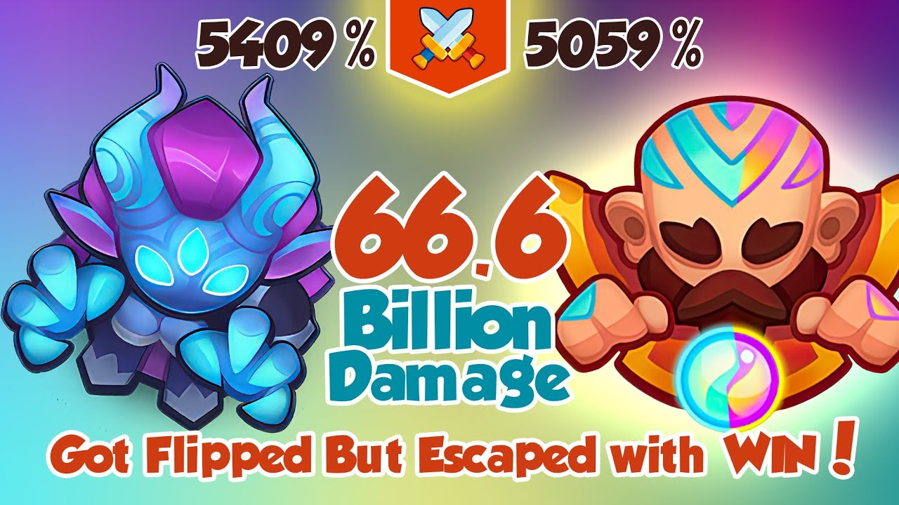 Got FLIPPED by Bedlam & WON | Demon Hunter (5409%) vs Monk (5059%) | PVP Rush Royale