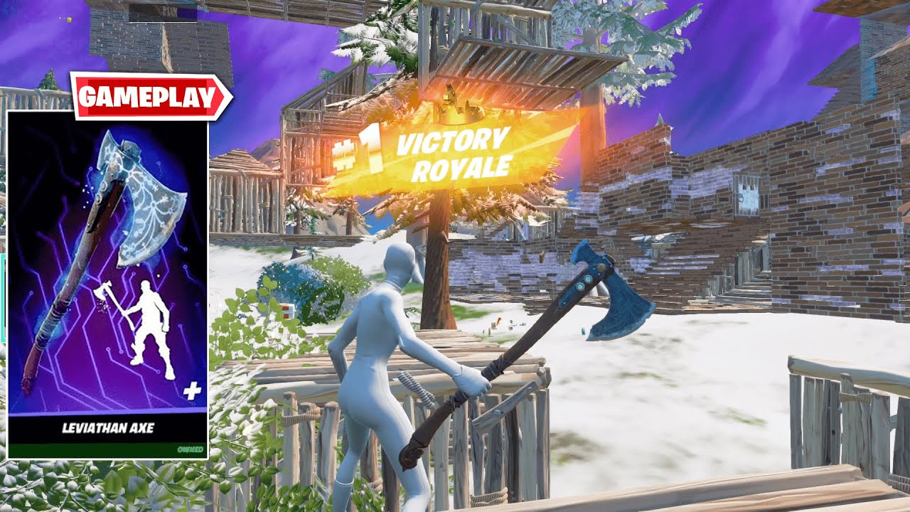 LEVIATHAN AXE Gameplay In Fortnite Chapter 3! (15 Kills win)