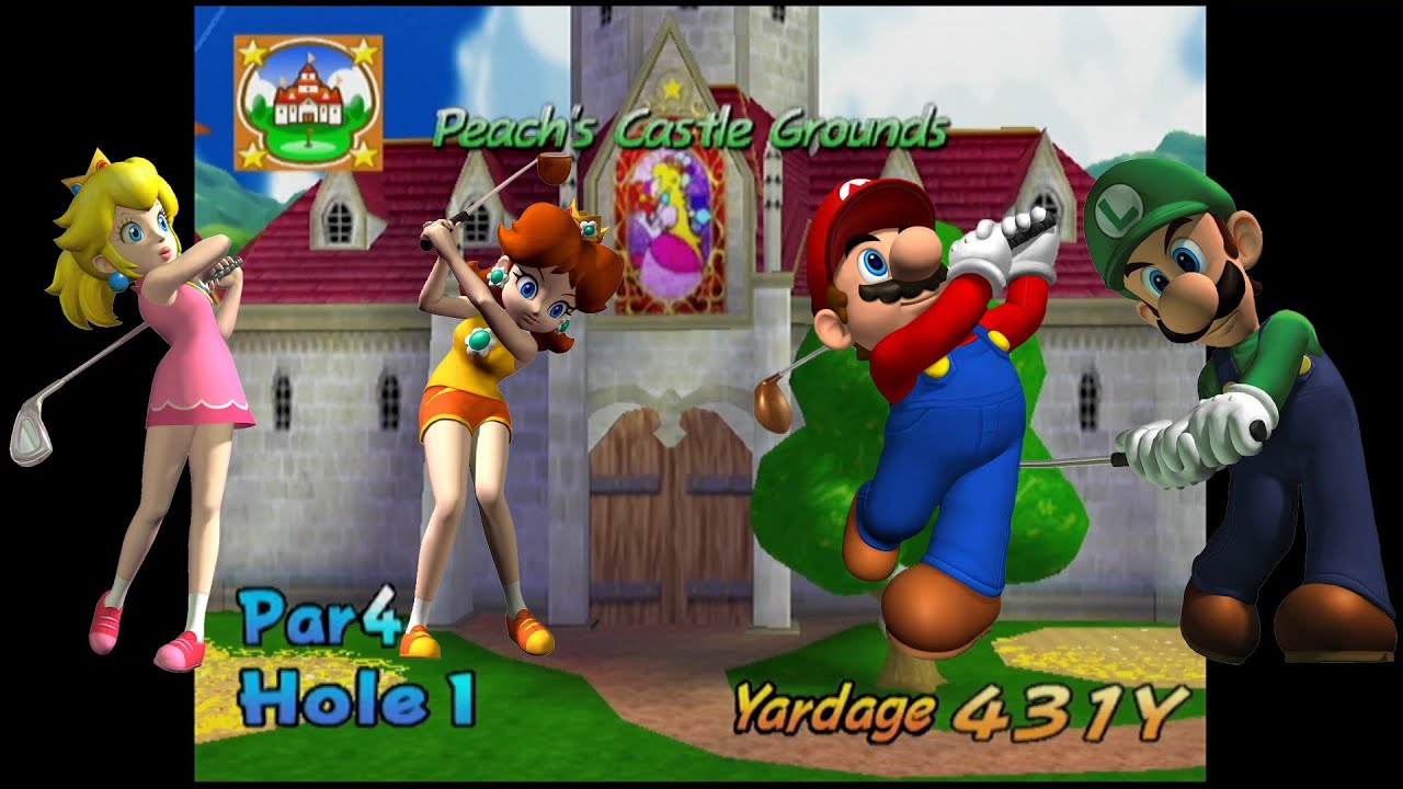 Mario Golf: Toadstool Tour - Peach's Castle Grounds (Front 9)