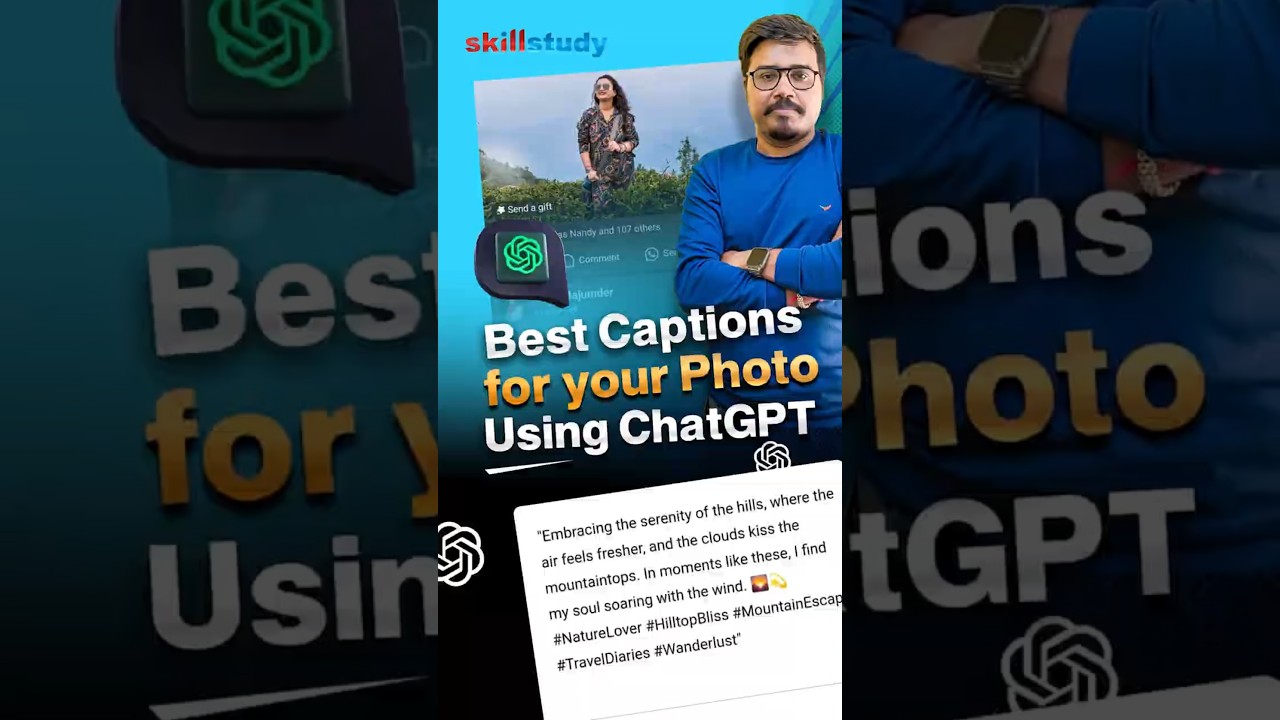Generate Creative Captions for Instagram | ChatGPT for Social Media | Skill Study 
