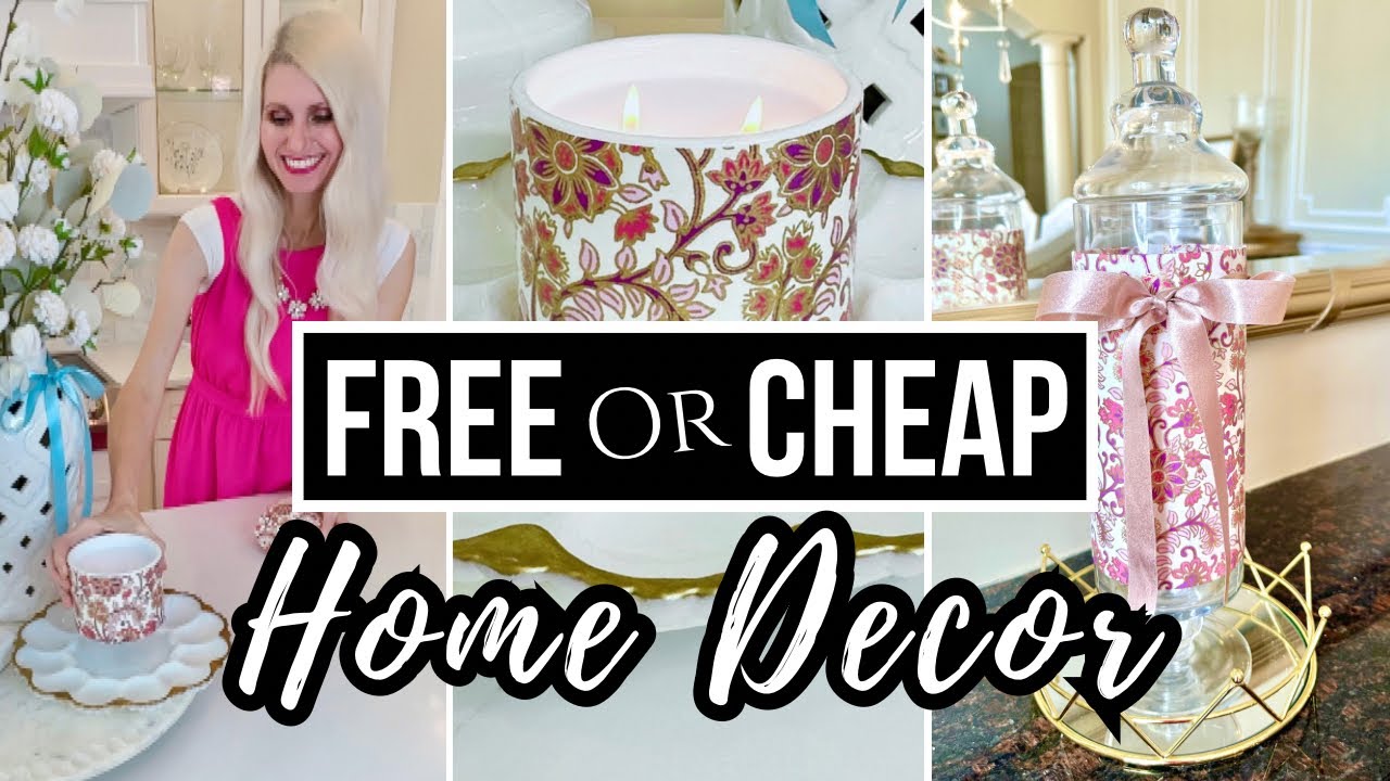 *FREE or CHEAP* DIY HOME DECOR & DECORATING IDEAS!