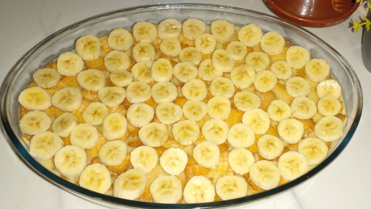 تحلية بالموز🍌 سهلة وسريعة جربيها غادي تعجبك بزاف 