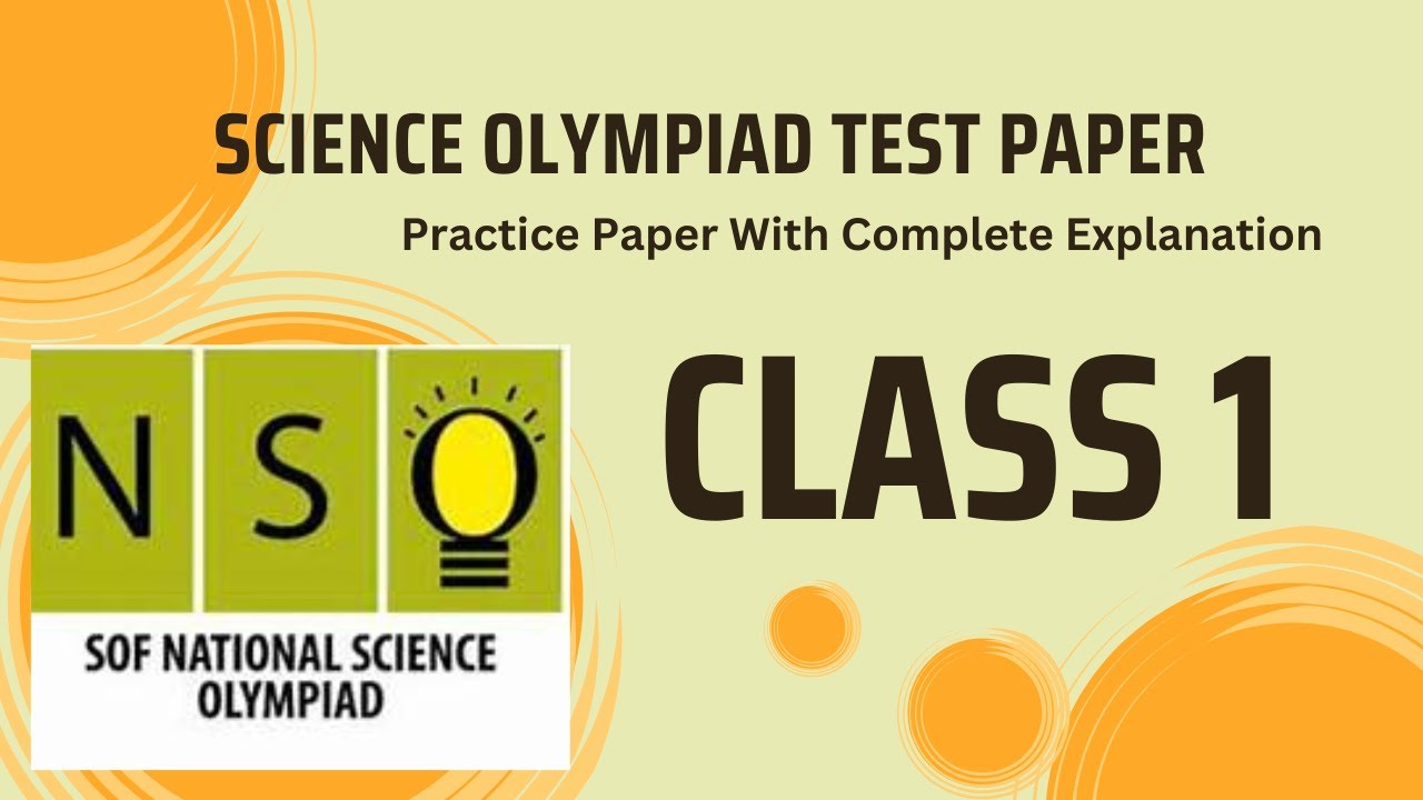 NSO /science Olympiad test paper  class 1/ previous year test paper / SOF/