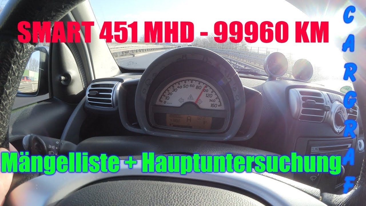 Mängelliste + Hauptuntersuchung  - SMART 451 - BJ2009 - 99960KM