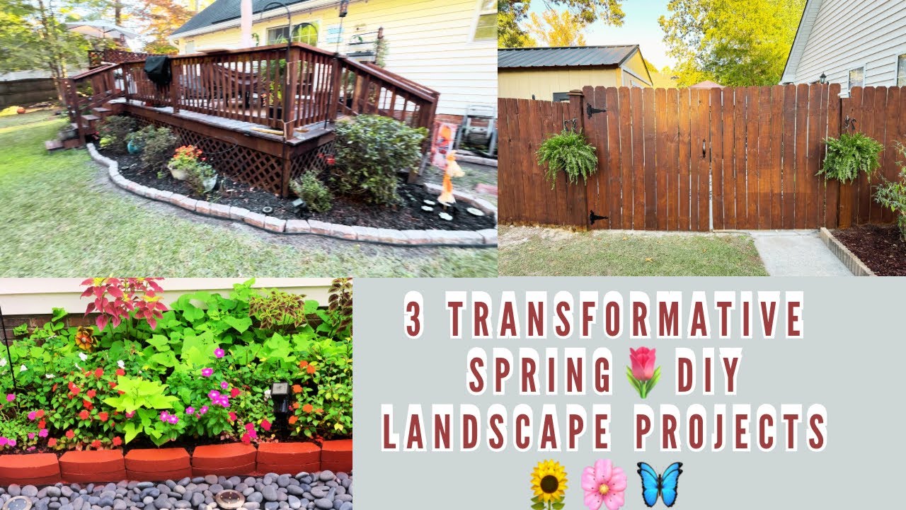 3 Transformative Spring 🌼 DIY Landscape Projects