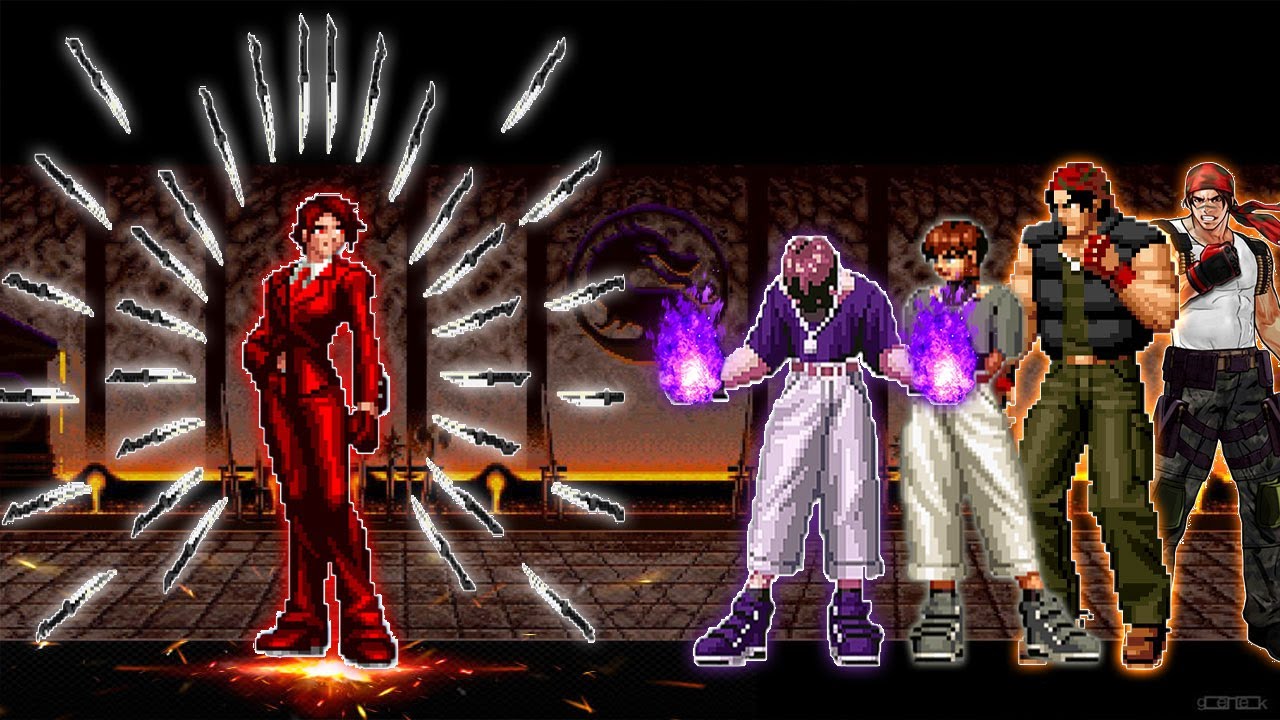 [Mugen KOF] Sonic Vanessa Vs Ralf Jones, Chris Team