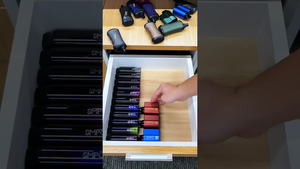Satisfying Vape organizing #vape #asmr #asmrsounds #satisfying #diy #trendingshorts #experiment
