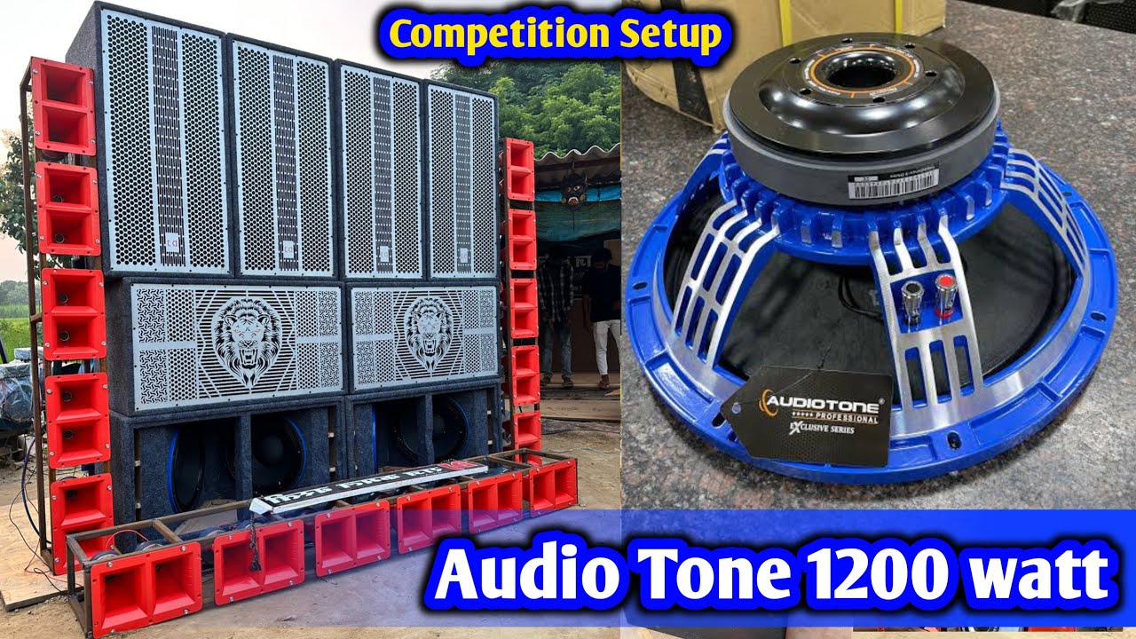Audio tone 1200 Vs 1250 watt || 4 Bass , 4 Top  Audio Tone Xt 8000 watt amplifier || Dj Raj Kamal