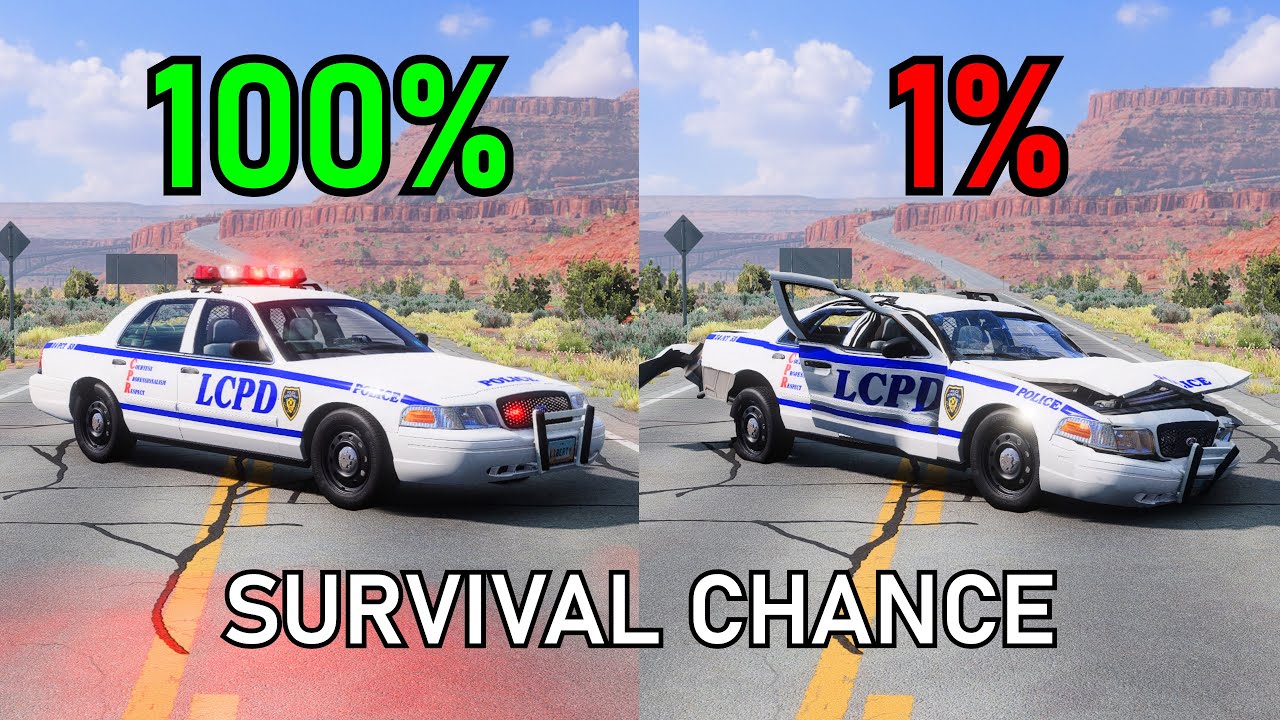 Realistic Survival Chance Crashes #12 | BeamNG.drive