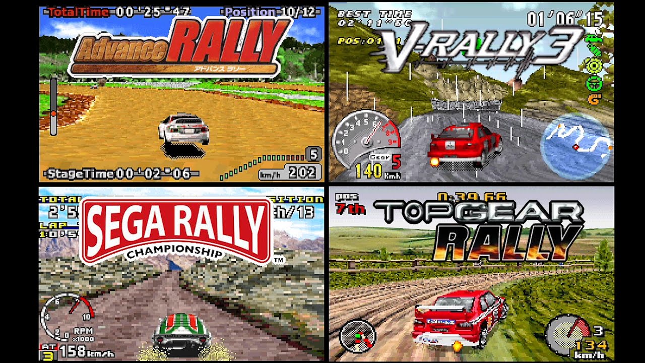 [GAMEBOY ADVANCE] ラリーゲーム4種紹介 3D表現への挑戦