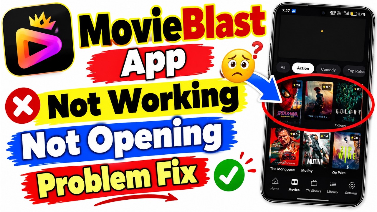 MovieBlast App Not Working 2026 | Fix MovieBlast Not Opening Problem