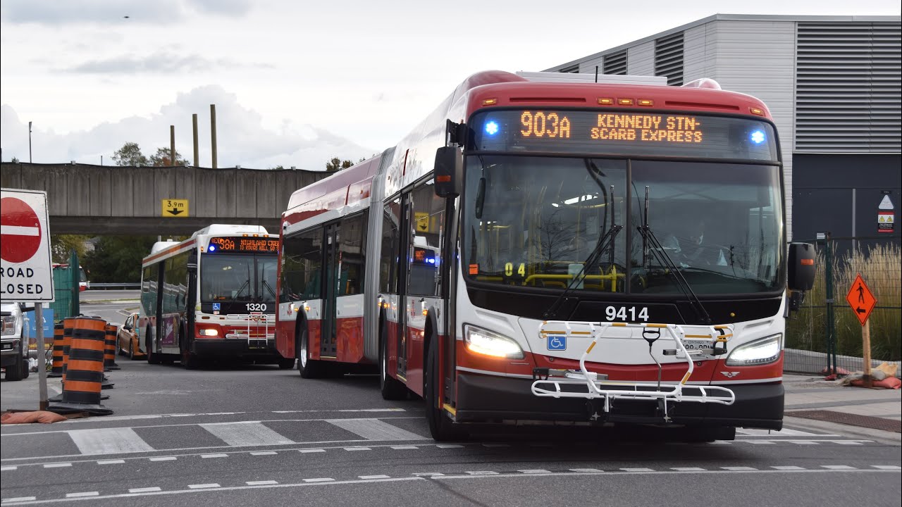 Toronto Transit Commission Assorted Bus Action @ Kennedy Station during PM Rush Hour