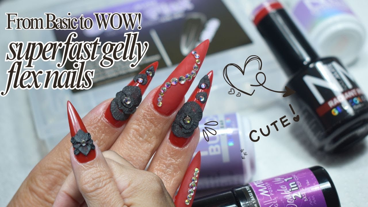 ОГРОМНАЯ распаковка и супер быстрый набор для наращивания ногтей гелем