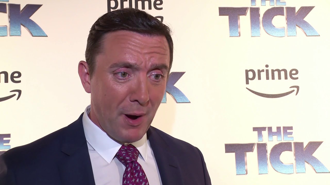 The Tick - Blue Carpet Premiere  Soundbites ||  Peter Serafinowicz - "The Tick" || SocialNews.XYZ