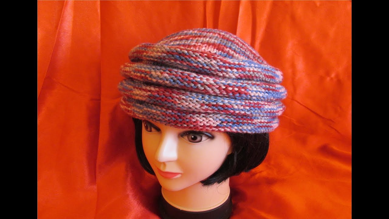 Turban tricotat, model foarte usor de făcut