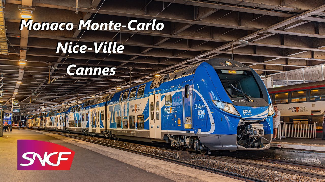 SNCF trains on the French Riviera