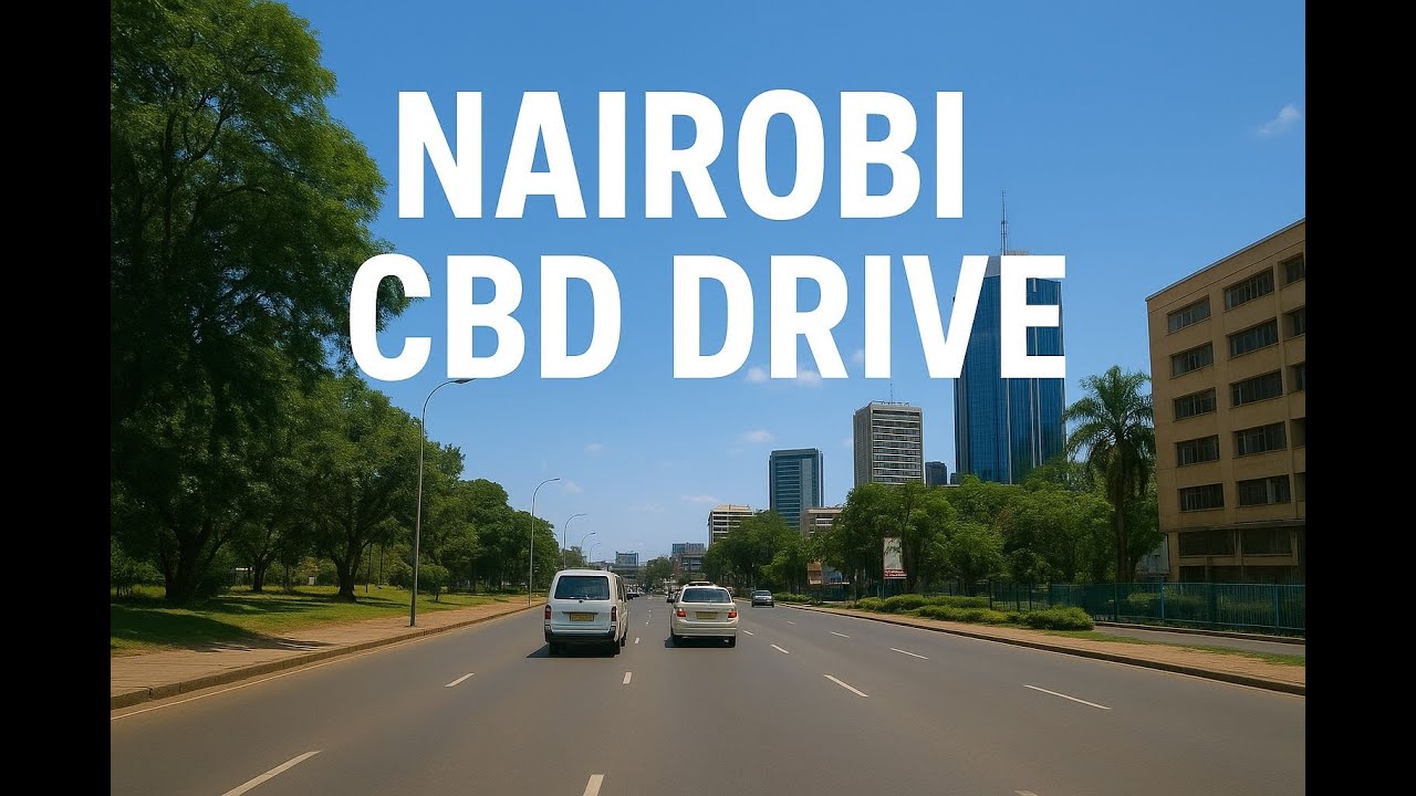 🚗 Nairobi CBD Drive – Stunning City Views & Busy Streets