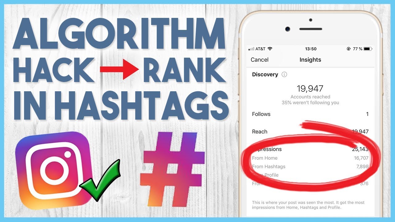 😏 INSTAGRAM ALGORITHM HACK / SECRET TO IMPROVE HASHTAG RANKINGS 2019 😏