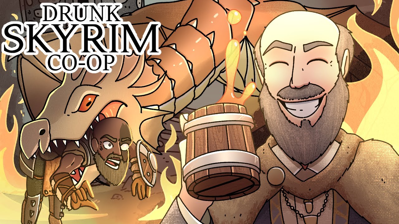 Getting Drunk And Playing Skyrim Co-Op