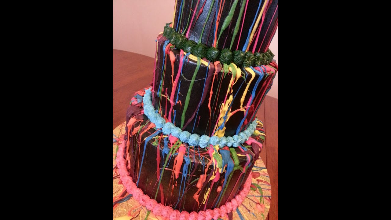 Paint Splatter cake