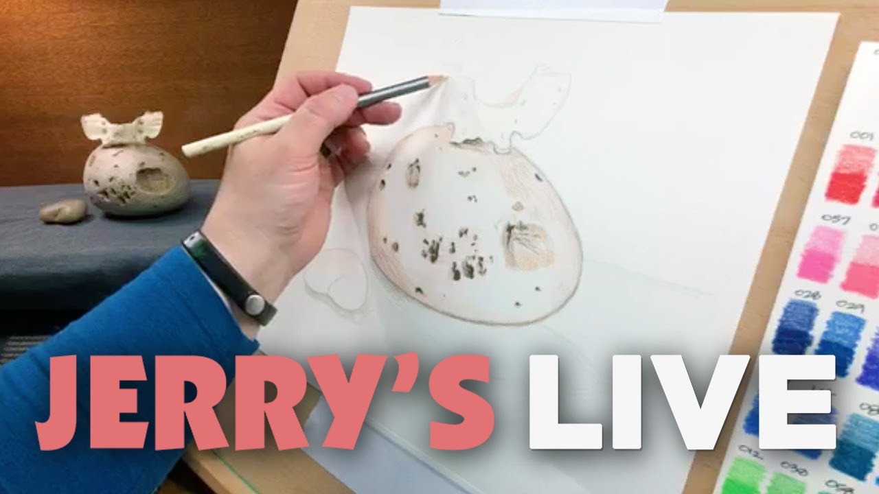 Jerry's LIVE! #150 Colored Pencil Demo with Cezanne's New Premium Superior Artist's Colored Pencils