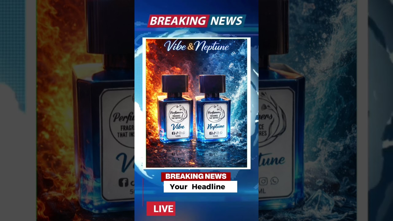 Breaking news introducing two new fragrances Vibe and Neptune