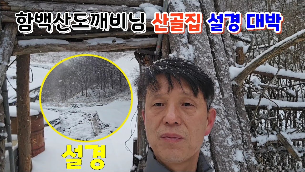 함백산 도깨비님 산골집은 눈이오면 설경이 끝내줍니다~!