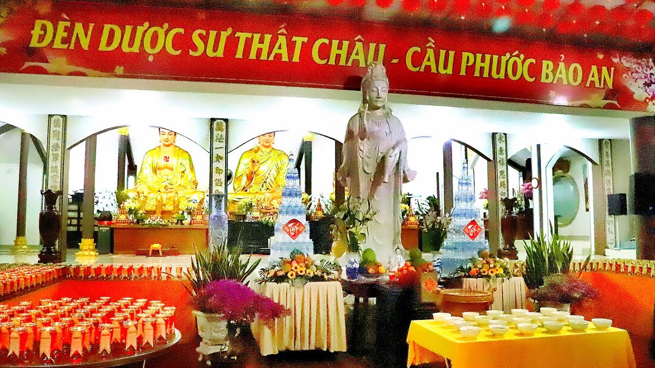 Dược Sư Thất Châu Cầu Phước Bảo An Chùa Giác Quang Lộc Hưng Mùng 6 Tết