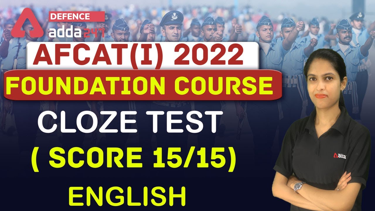 AFCAT 1 2022 | English | Cloze Test