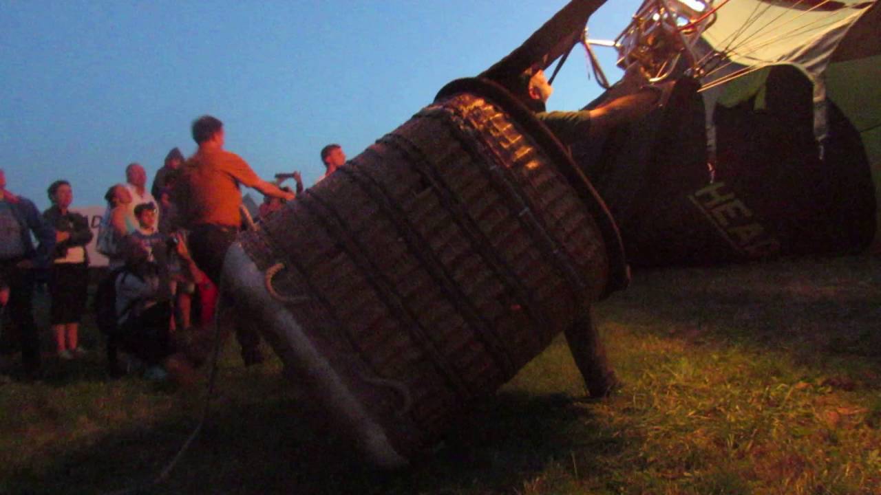 Ballonglühen Selzen 2016 Flamme Heißluftballon 2