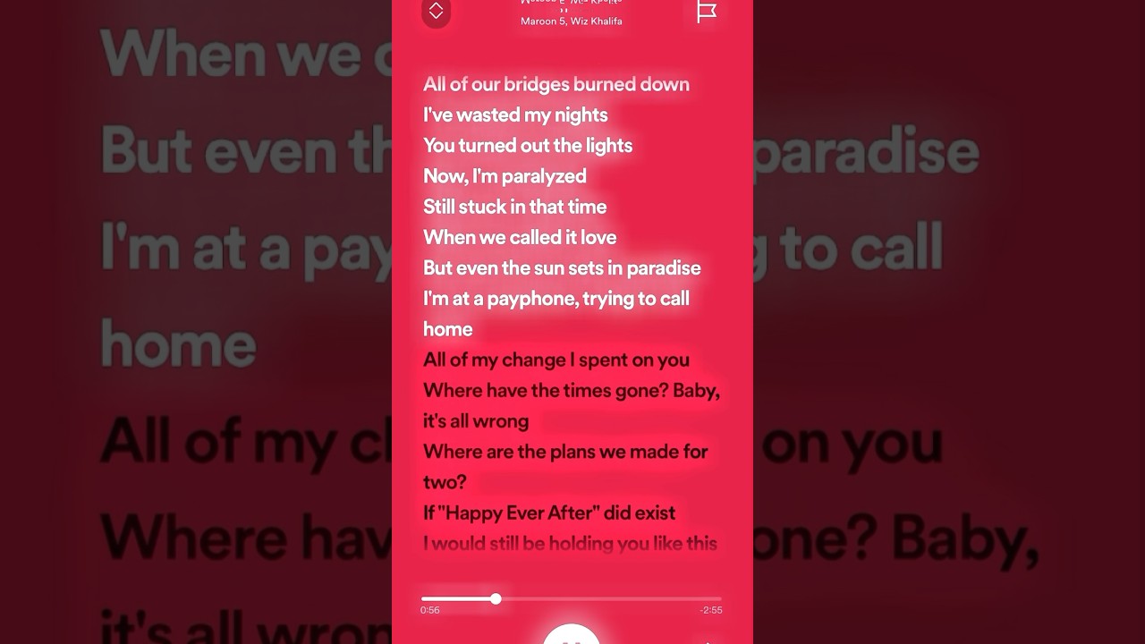 Payphone &bull; Maroon 5 #spedup #lyrics #maroon5 #payphone #viral