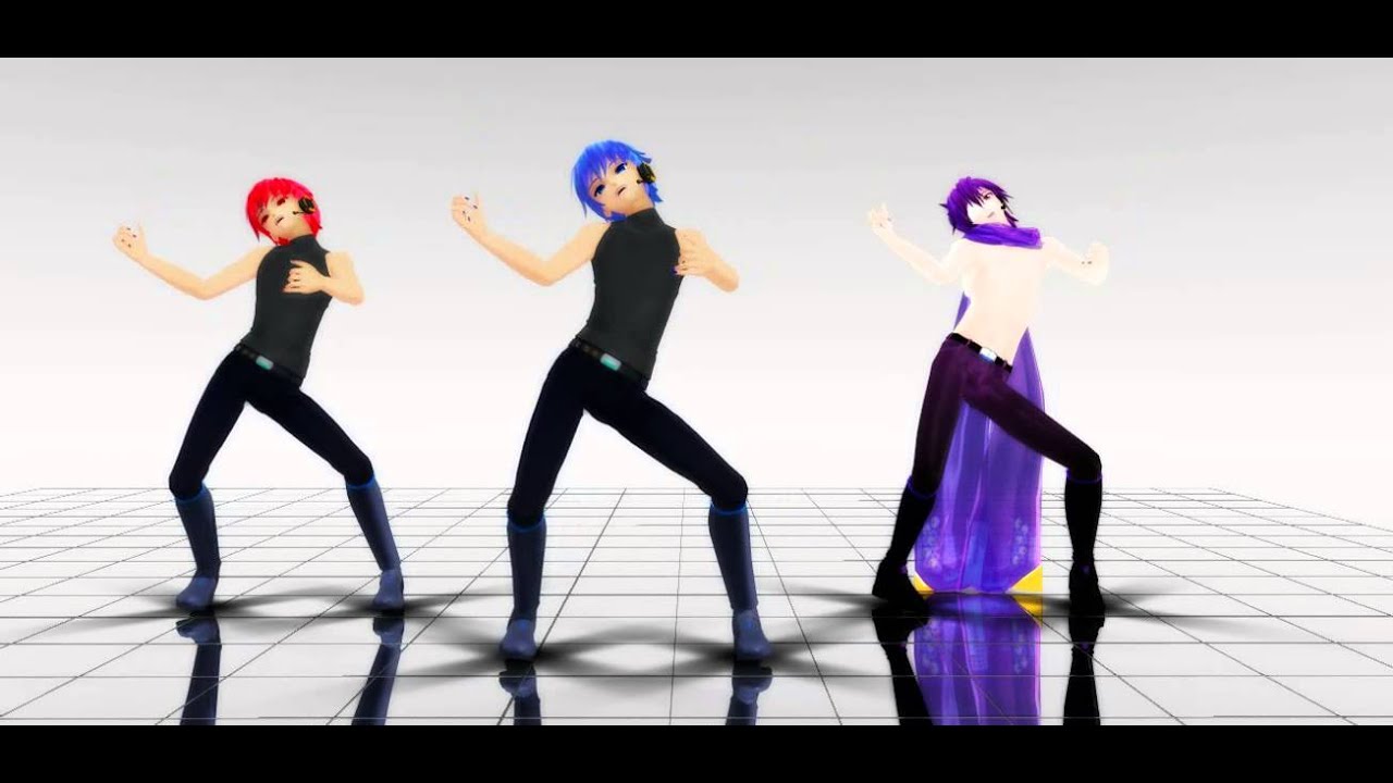 (MMD) Gentleman- Akaito, Taito and Kaito