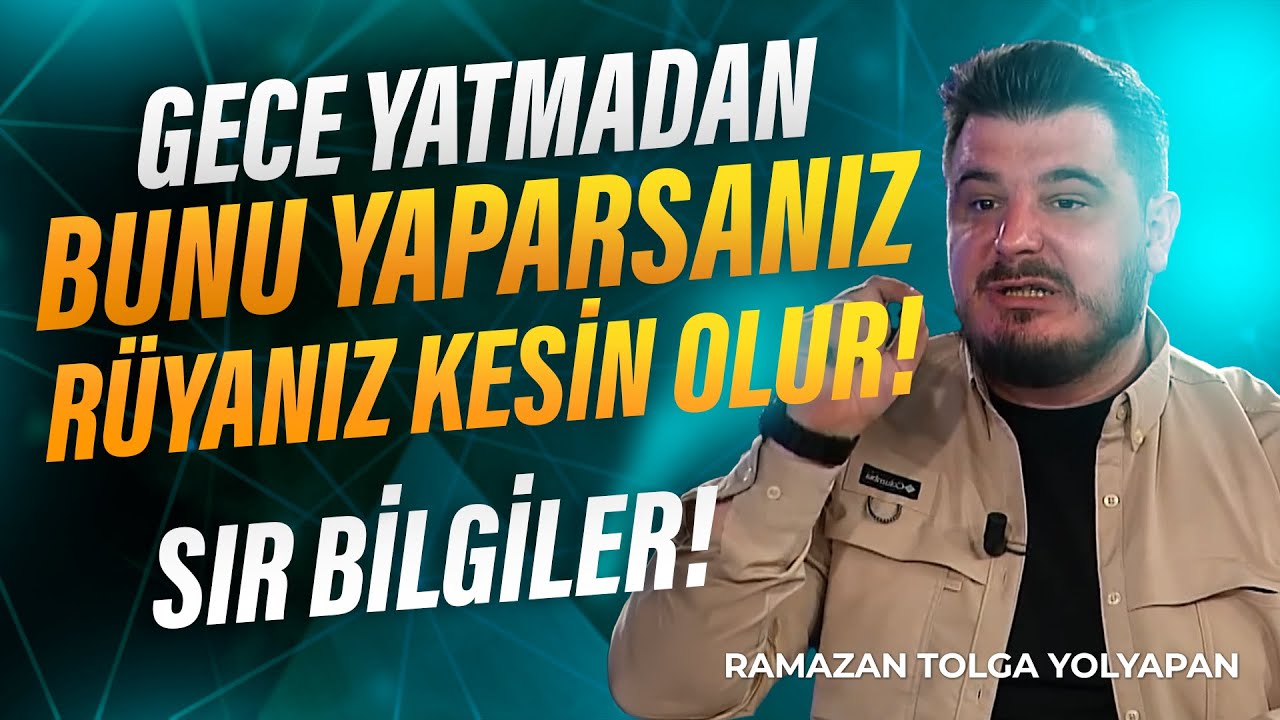 Zühre Vaktinde Bunu Yapın! Rüyalarınız Gerçek Olur! | Ramazan Tolga Yolyapan | Türker Akıncı