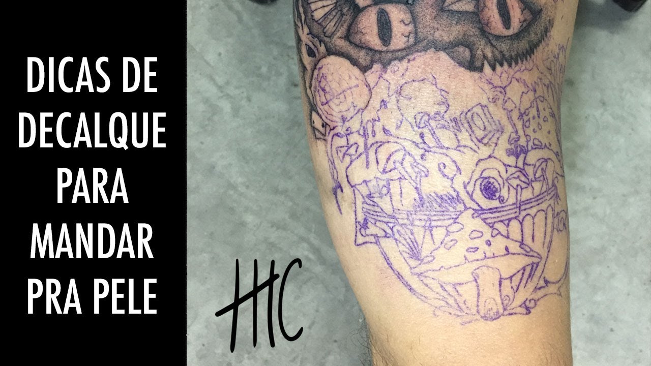 Como tirar o melhor decalque possivel em tattoo