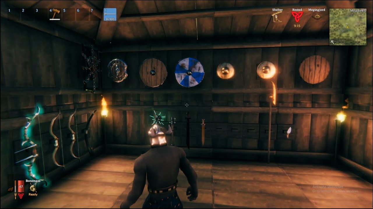 Valheim, check out the Armory I built!!