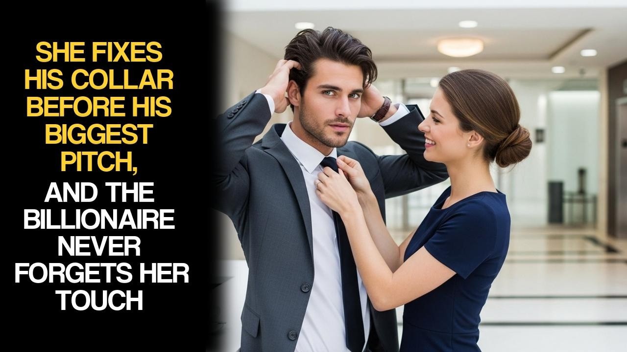 She Fixes His Collar Before His Biggest Pitch, And The Billionaire Never Forgets Her Touch