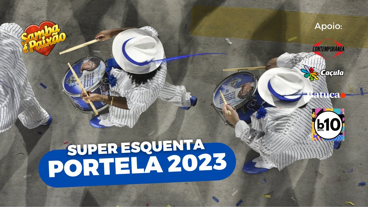 Carnaval 2023 AO VIVO | Super Esquenta da Bateria da Portela Mestre Nilo Sérgio