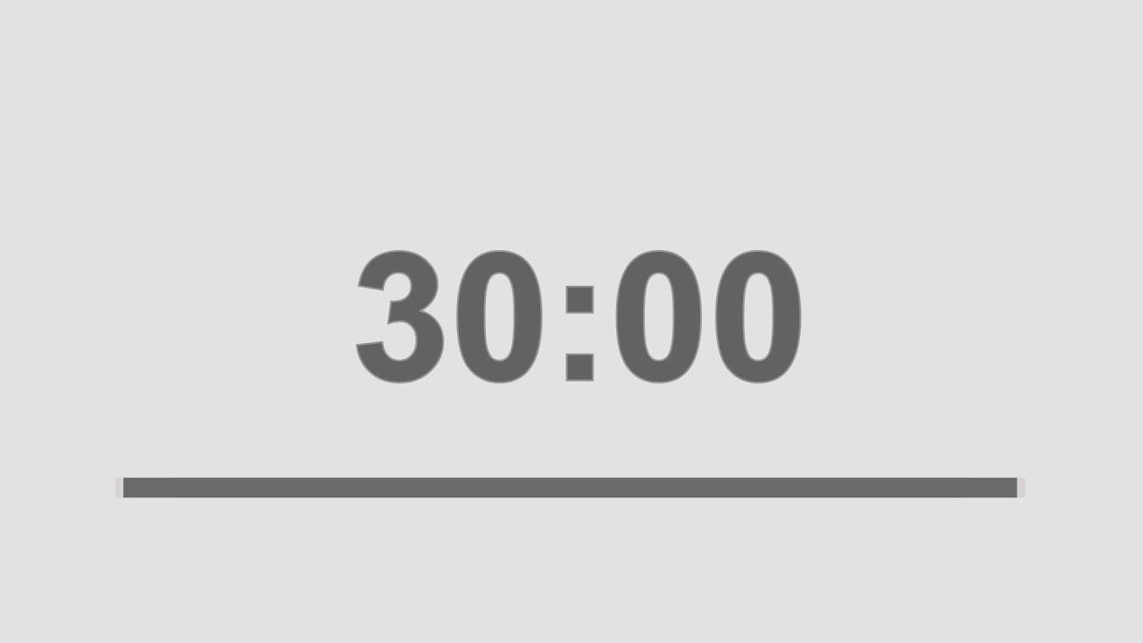 30 minute countdown timer with signal  /  half hour