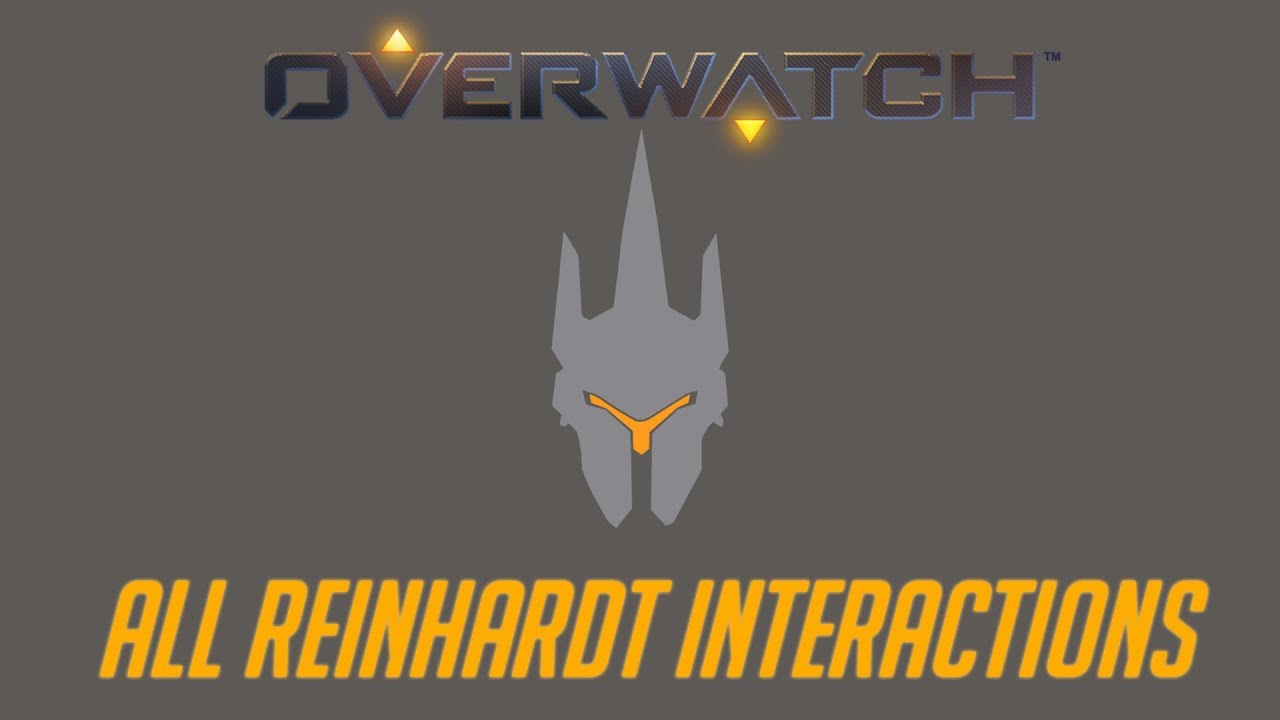 Overwatch - All Reinhardt Interactions + Unique Kill Quotes