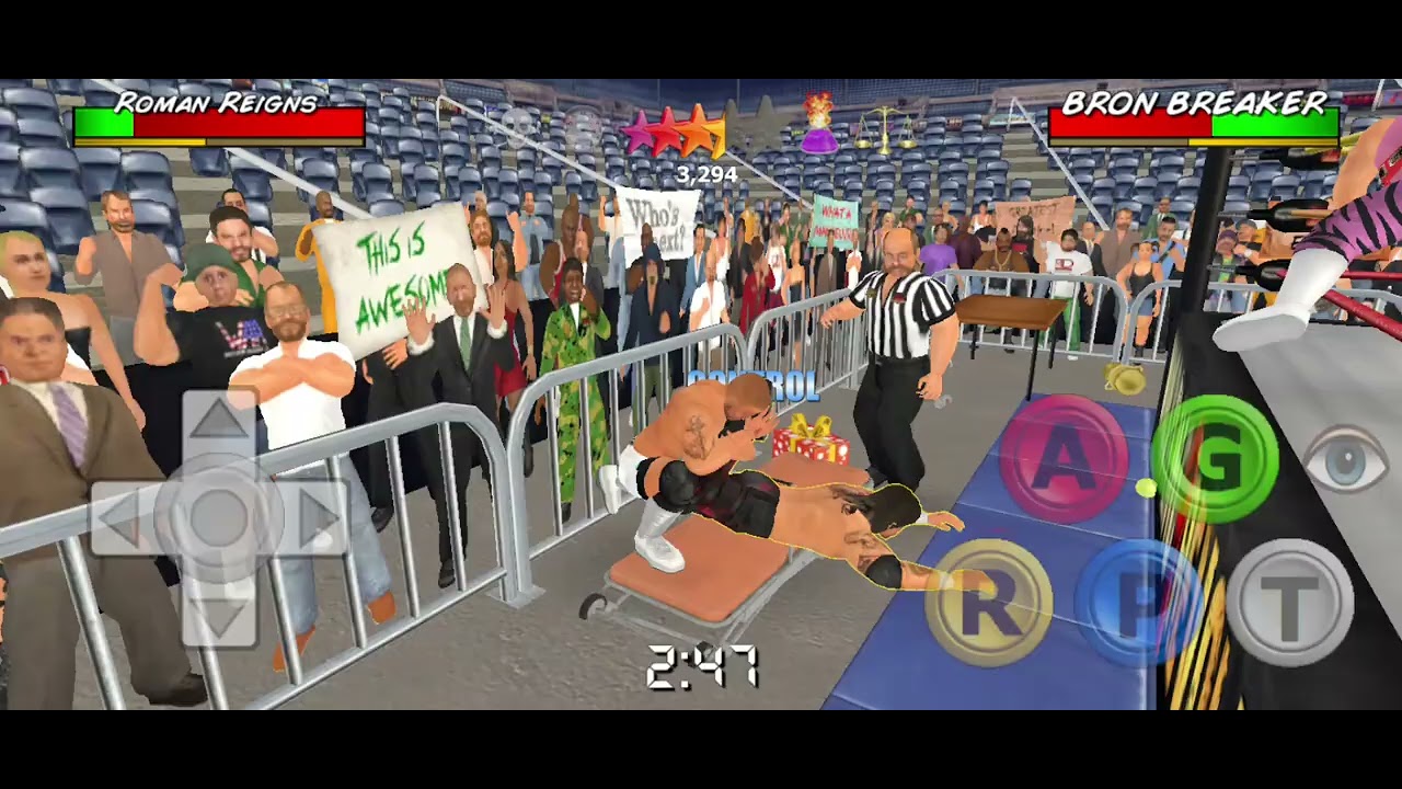 BRON BREAKER VS ROMAN REIGNS FOR CHAMPIONSHIP WRESTLING REVOLUTION GAMEPLAY 3D