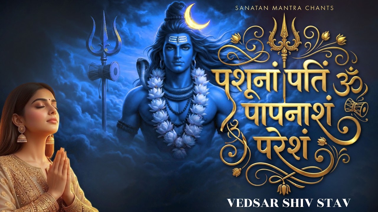 Pashunam Patim Papanasham Paresham | Vedsar Shiv Stav | वेदसार शिव | Lyrics & Meaning